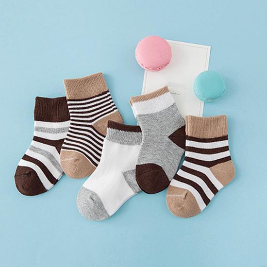 5 пар детских неувядаемых мягких детских носков из чистого хлопка с животным дизайном для девочек от 0 до 12 лет
