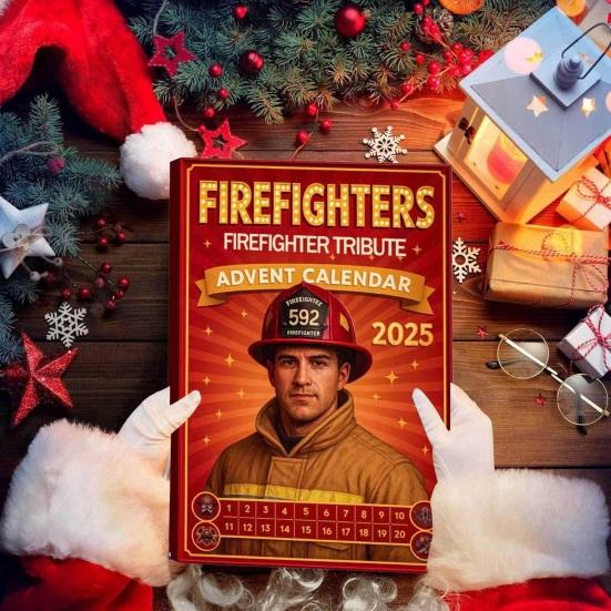 Календарь Адвента «Посвящение пожарным» Рождественский календарь обратного отсчета с 24 мини-фигурками пожарных Рождественский календарь Адвента на пожарную тематику