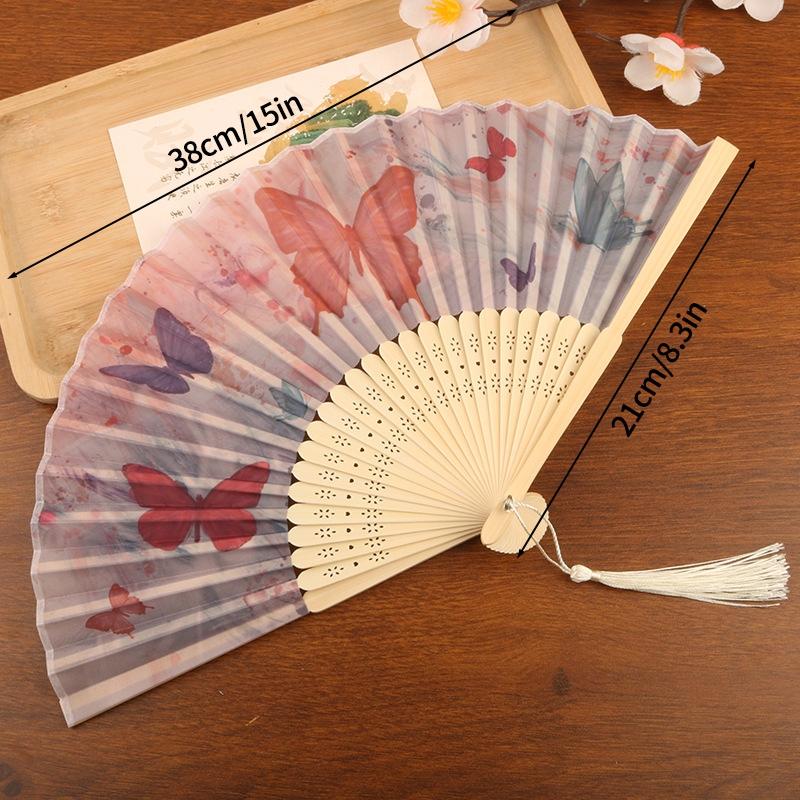 Folding Fan Bamboo Hand Fans Decorative Fan For Women Dancing Fan Gifts Wedding Party Crazy Hour Fans Party Favors