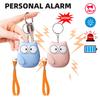 Personal Alarm Keychain with LED Light Deafening Sound Cute Shape Portable Emergency Self-Defense Safety