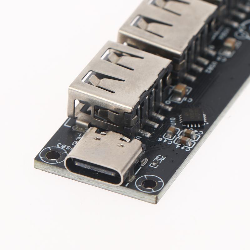 USB 2.0 хаб CH334, 4 порта, USB-расширитель, MTT, Multi Transaction Translator, USB-разветвитель, модуль для DIY-электроники
