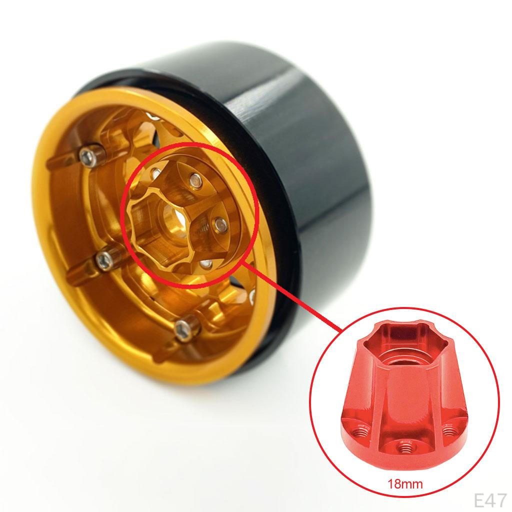 Hexagon Wheel Hubs Spare Parts Aluminum Alloy Modification Accessories Widening for RC Crawler