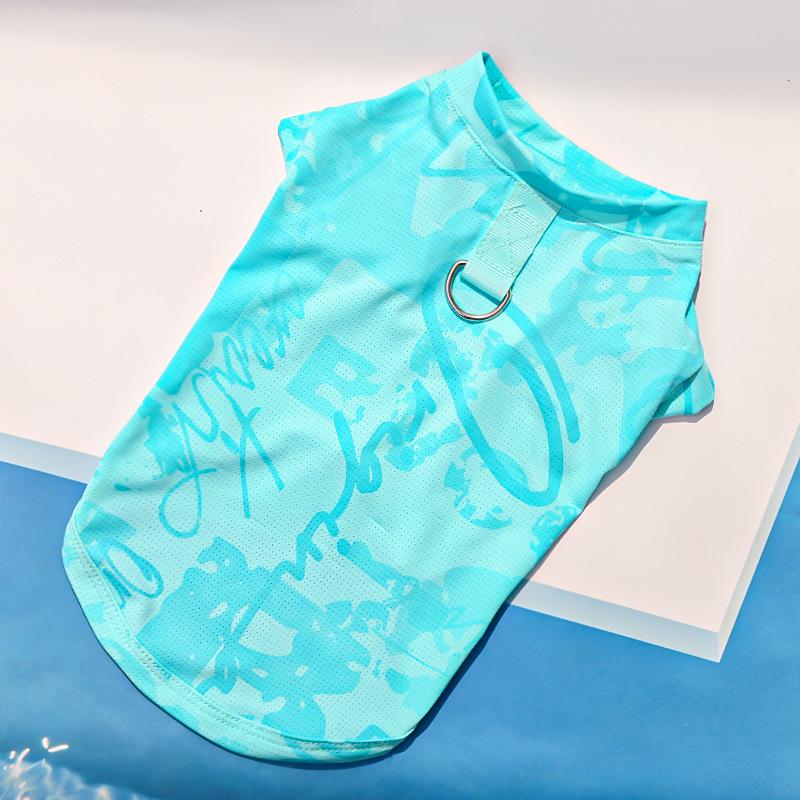 Охлаждающая одежда из ледяного шелкаМайкиЖилеты Одежда для домашних животных Одежда для собакОдежда для кошек