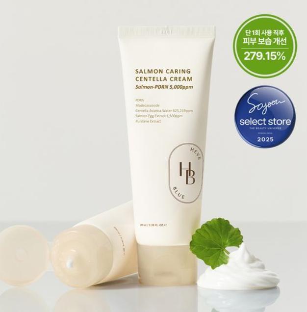 HEVE BLUE Лососевый PDRN Центелла Восстанавливающий крем 100 мл