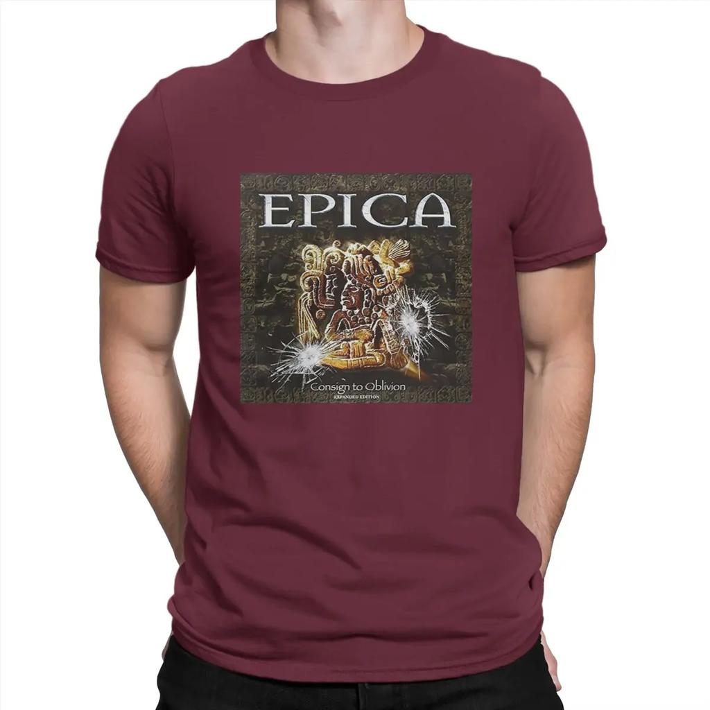 Band Man's TShirt E-Epica Crewneck Tops Fabric T Shirt Funny High Quality Birthday Gifts Unisex