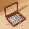 Walnut color Jewelry Box Dustproof Jewelry Display Box Vintage Ring Necklace Storage Box  Earrings