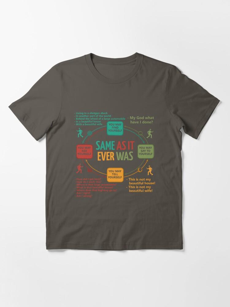 Talking Heads Talking Heads Once In A Lifetime Circular Flowchart Essential T-Shirt