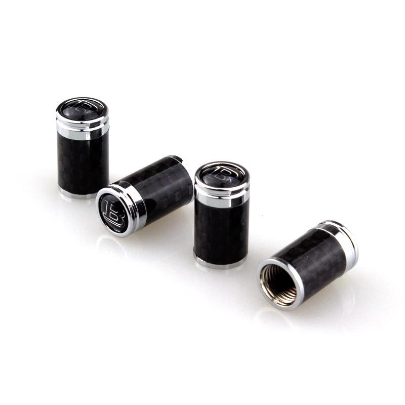 Колпачки на ниппели колес 4 шт. Карбон Серебро Колпачки на ниппели для шин для Brabus Mercedes Benz AMG Maybach Колпачки на ниппели