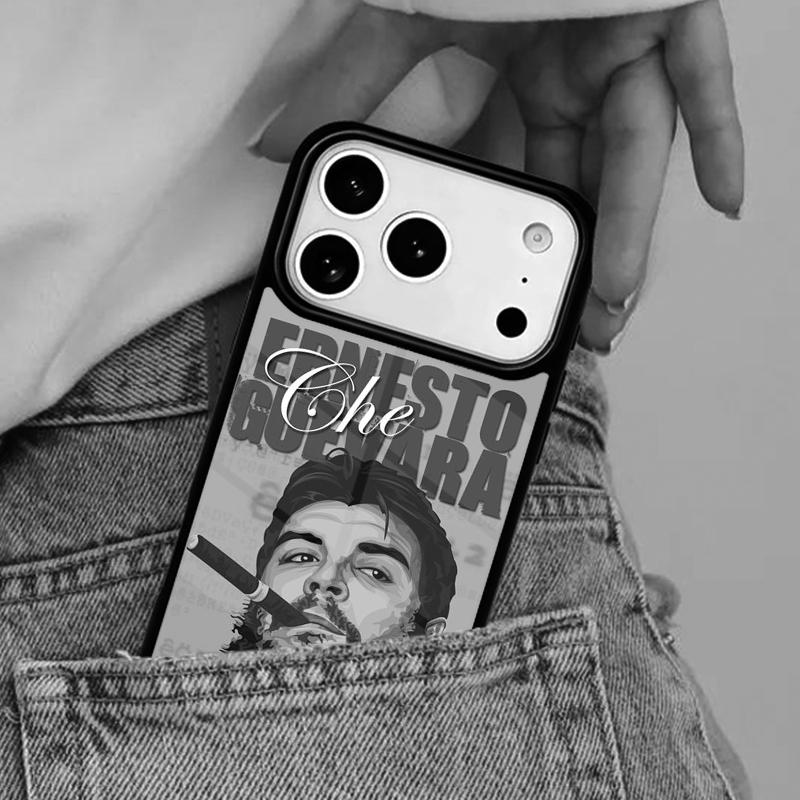 Че Гевара курит сигару мягкий чехол для телефона для iPhone 16e 15 14 13 12 17 Pro Max Plus Air 17pro Защитный чехол Coque