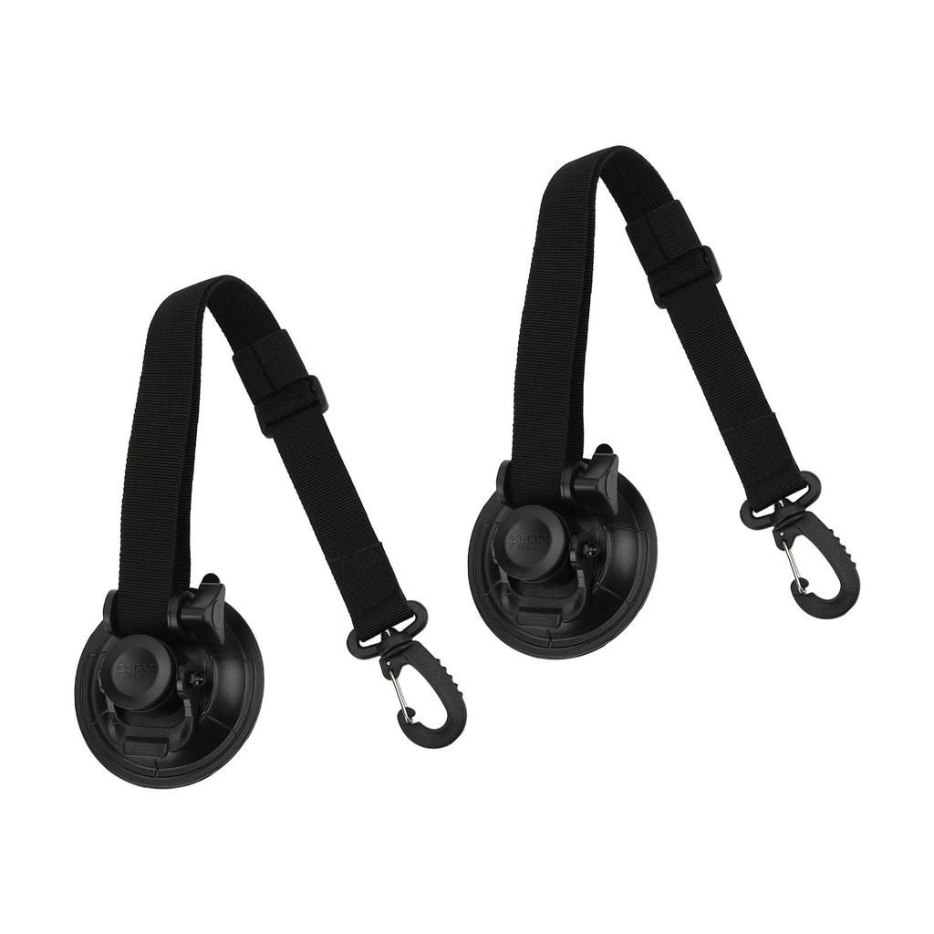 2 шт., 9 см, якорь на присоске, крепежный крючок, стяжки с карабином для бокового тента автомобиля