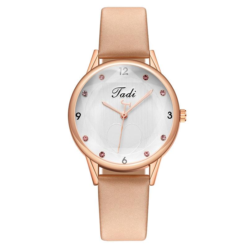 Модные женские часы Love Diamond с бриллиантами, женские часы, кварцевые часы с кожаным ремешком, женские часы для девочек