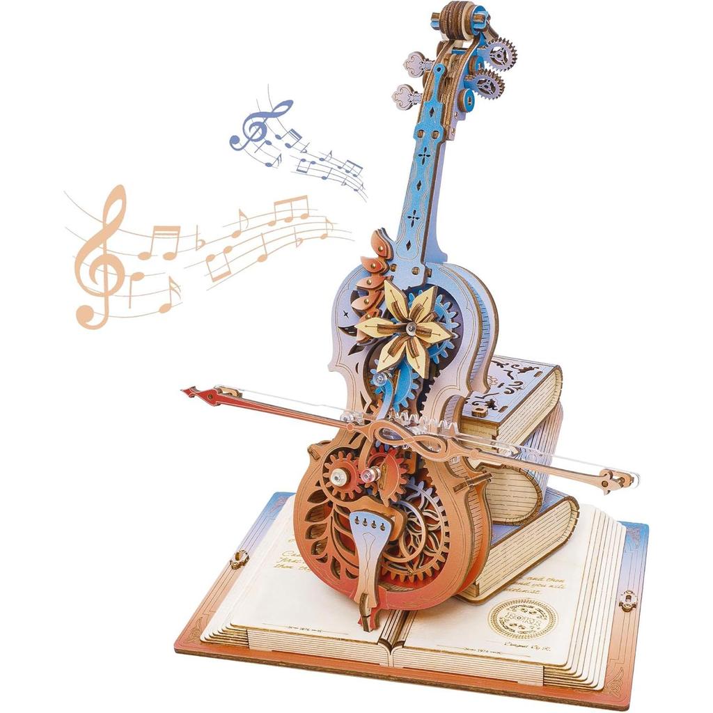 ROBOTIME ROKR Symphony of Gorgeous Dreams Mechanical Music Box 3D Wooden Puzzle AMK63M