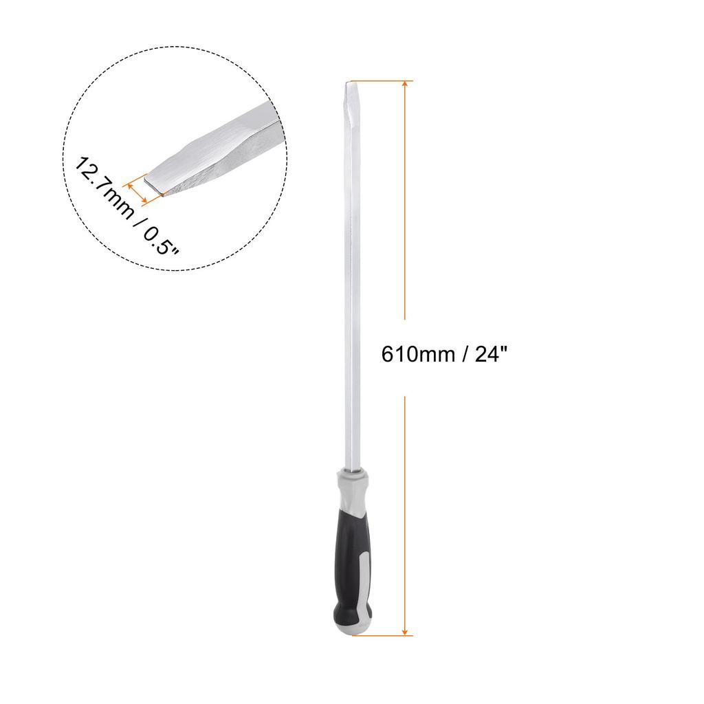 Uxcell Ударная отвертка с плоской головкой 405 мм прямой хвостовик для ремонта 12,7 мм промышленная/автомобильная