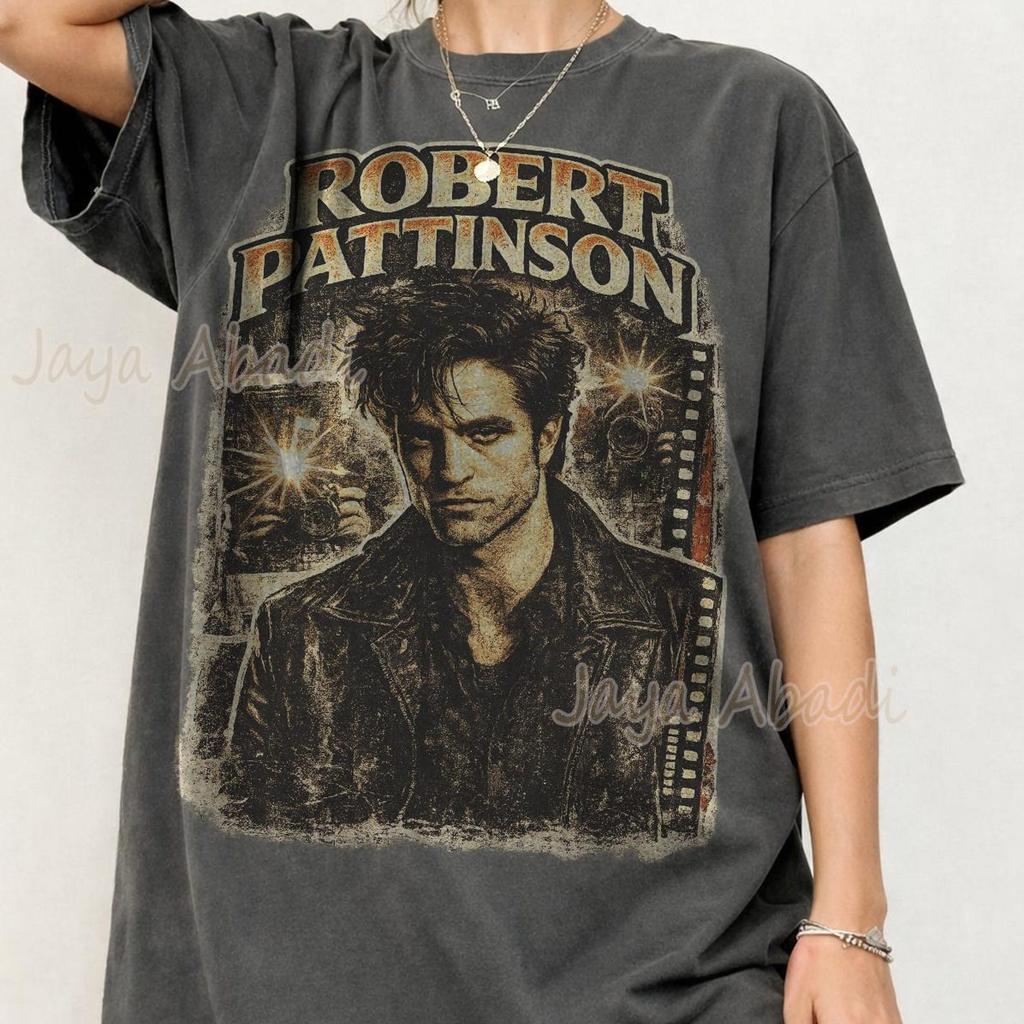 Robert Pattinson Retro 90s Bootleg T-Shirt – Vintage Streetwear Graphic Tee