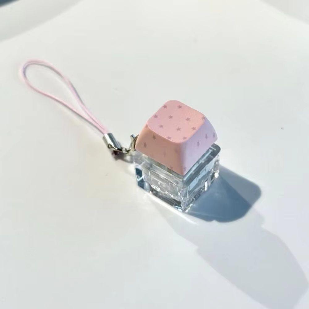 Clicky Keyboard Fidget Keychain Cute Mechanical Keyboard Charm Desktop Ornament