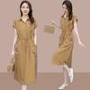 Fashionable and Breathable Cotton Embroidered Plus Size Dress for Women
