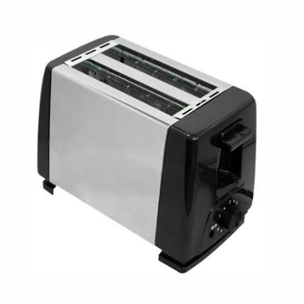 2 Slices Bread Baking Oven Fast Heating Mini Breakfast Toaster Stainless Steel Wide Slot 6 Toast Settings for Bread Bagel Waffle