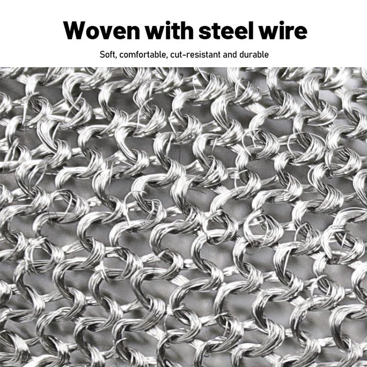 Устойчивые к порезам перчатки из нержавеющей стали для работы с бензопилой, забоя скота и защиты труда