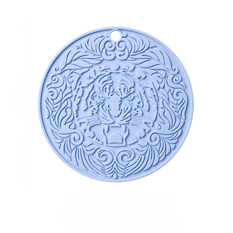 Кухонный силиконовый коврик Круглая подставка Водонепроницаемая подставка под приборы Термостойкая подставка под кастрюлю Подставка под чашку Украшения для дома и столовые принадлежности