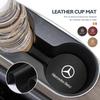 2025 Hot Universal Car Coaster Anti-Slip Mats Water Cup Drink Pads For Benz W202 W212 W126 W140 W168 W177 CLS GLE GLC GLS CLA