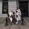 Европейский и американский леопардовый принт экологически чистый мех женское зимнее новое удлиненное меховое пальто теплое продвинутое меховое пальто