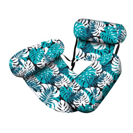 Надувной бассейн с растительным узором, шезлонг для взрослых, плавающий водный гамак, надувные лапши для бассейна, вечеринка по плаванию, летняя вода, пляж, озеро, развлечения