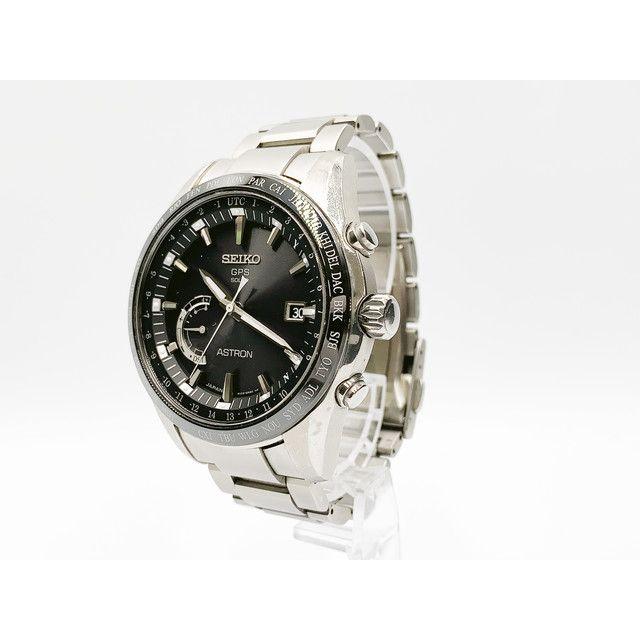 Б/у [Рабочий товар] Мужские часы Seiko Astron GPS Solar 8X22-0AG0-2 с черным циферблатом Батарея не требует замены