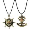 Anime One Piece Trafalgar Law Necklace Monkey D. Luffy Vintage Vintage Skull Pendant Necklace for Women Jewelry Choker