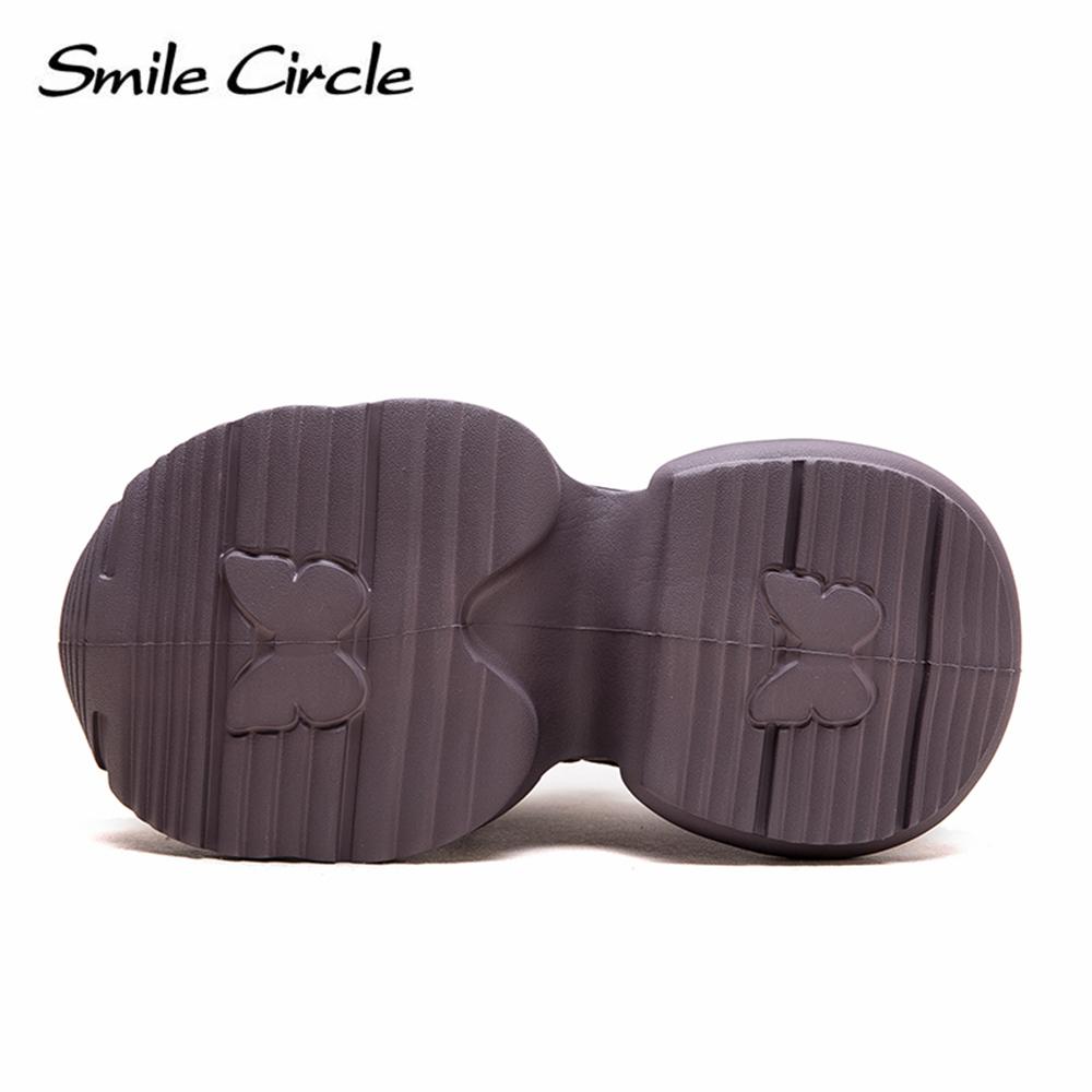 Кроссовки из натуральной кожи с круглым носком и толстой подошвой, удобная модная повседневная обувь