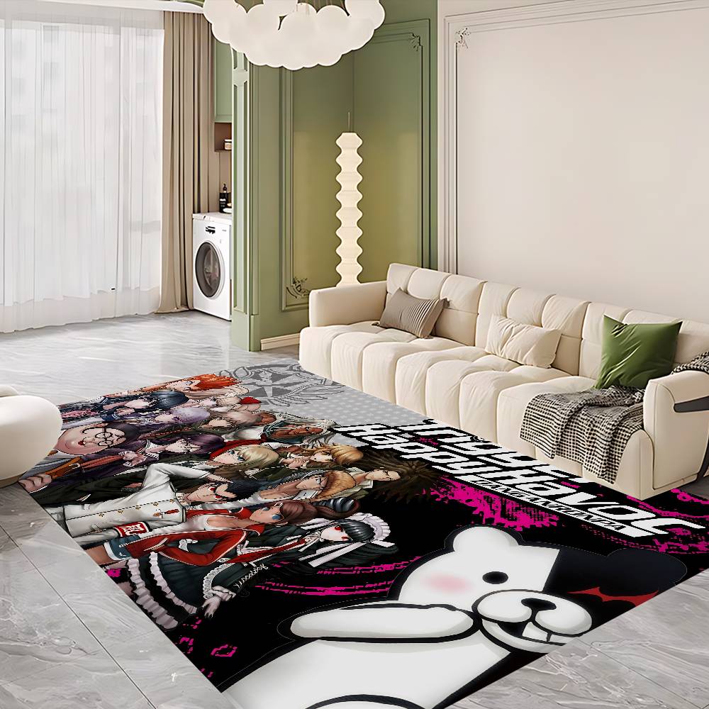 Cartoon Danganronpa Bathroom Mat INS Style Soft Bedroom Floor House Laundry Room Mat Anti-skid Welcome Doormat