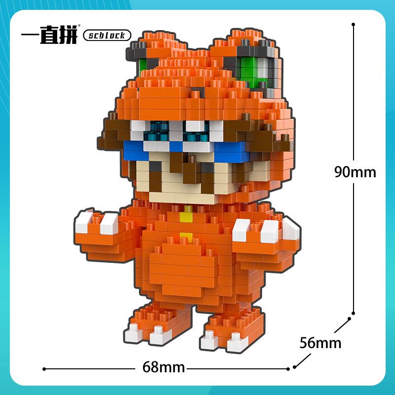 Digital Monster Agumon Gabumon Mini Building Blocks Piyomon Greymon DIY Micro Brick Tentomon Gomamon Figures Toys For Kids Gift