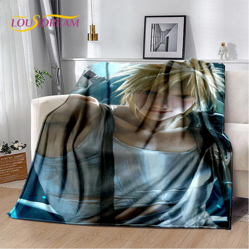 Мягкое плюшевое одеяло серии Final Fantasy Games Gamer, фланелевое одеяло, одеяло для гостиной, спальни, кровати, дивана, чехол для пикника