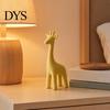 Статуэтка Жирафа с закругленными краями, 3D-печать, Декор для стола, Современная мультяшная статуэтка животного, Минималистичная фигурка для прикроватной тумбочки, Гостиной, Прихожей,