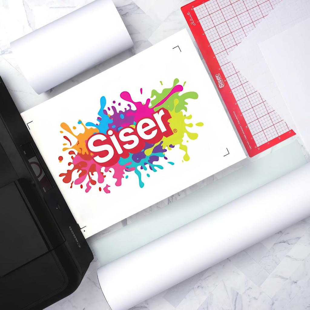 Листы SISER EasyColor DTV 8,4'' x 11'' - Винил для термопереноса, совместимый с струйными принтерами (10 листов)