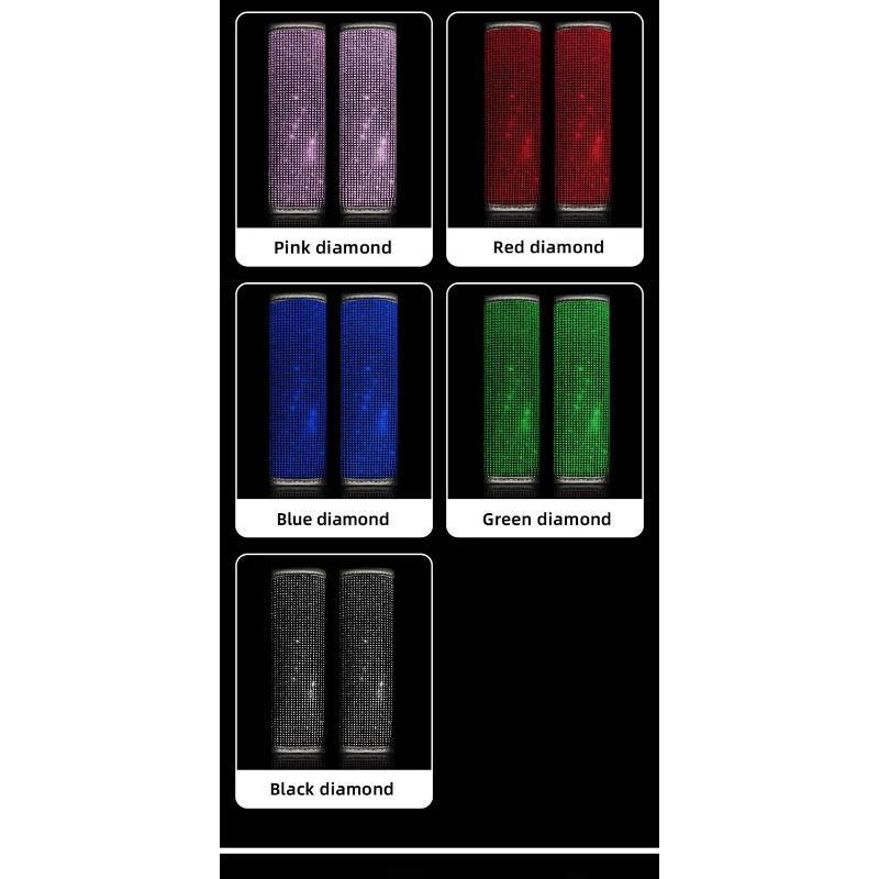 1 шт., блестящие наплечники для ремня безопасности автомобиля, украшения со стразами, накладки на плечи, защитные накладки, подушки, автомобильные аксессуары для женщин