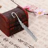 Ancient Zinc Alloy Feather Bookmark - Chinese-Style Retro Pendant Jewelry Accessory Gift