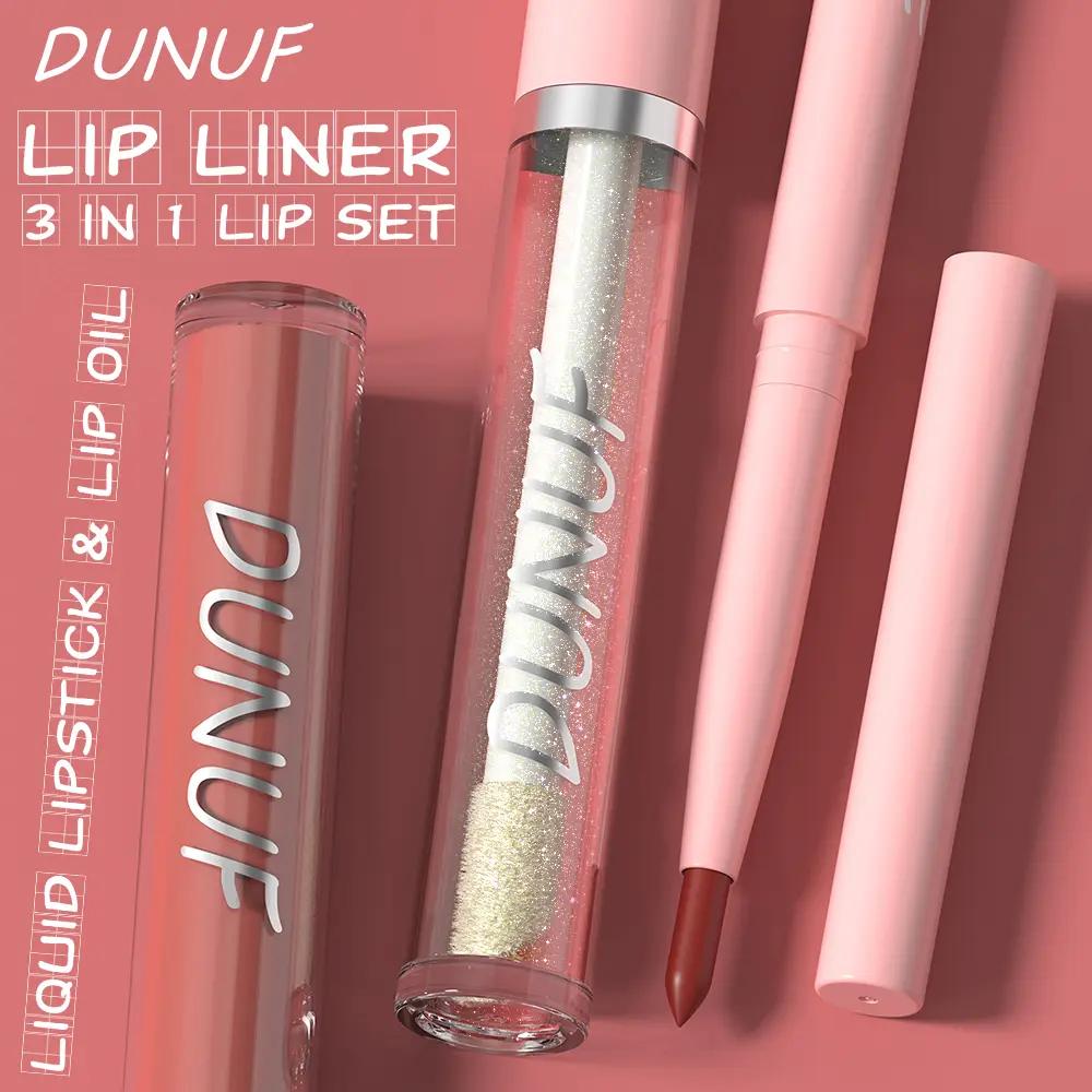 Dunuf Matte Lip Liner and Lip Oil Set