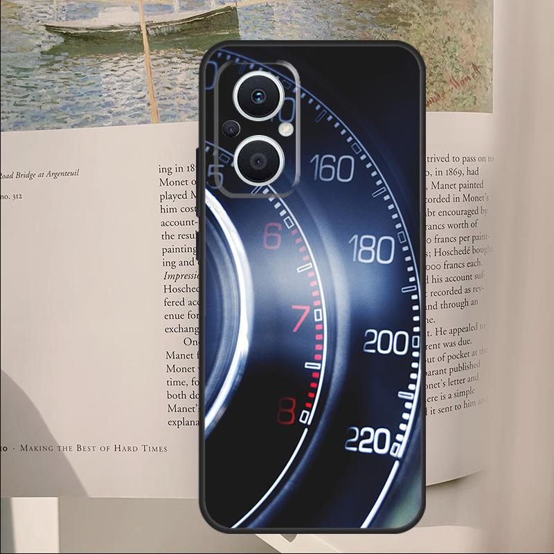 Крутая ретро-крышка спидометра для OPPO Reno 14F 11F 12F 13F 10 11 12 13 14 Pro 7 8 Lite OPPO Find X6 X8 X9 Pro Чехол