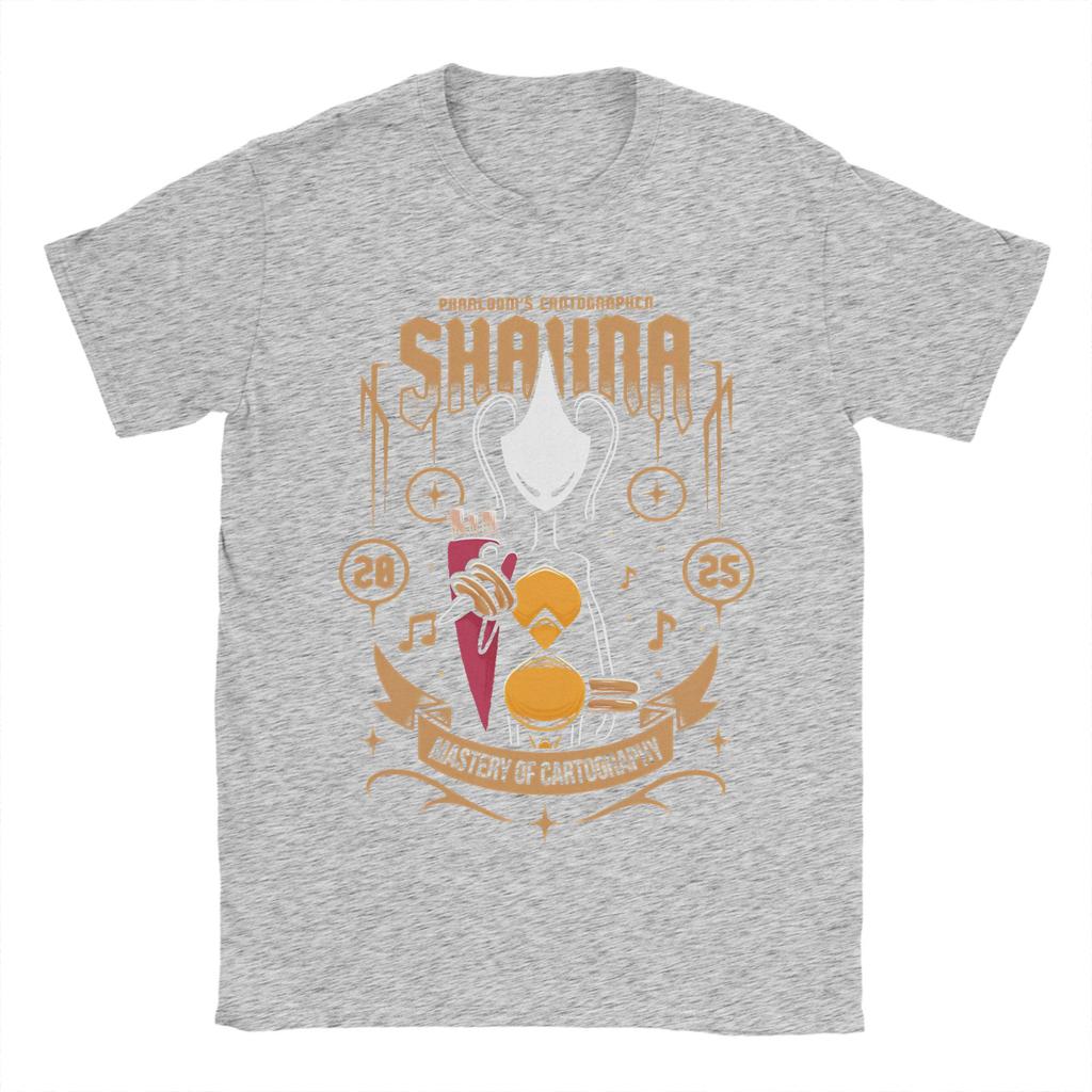 Hollow Knight Silksong Shakra TShirt for Men Vintage Cotton Tee Shirt Crewneck Short Sleeve T Shirt Party Clothing