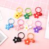 Candy Color Cute Small Flower Car Handbag Key Chain Keychains Pendant Key Ring