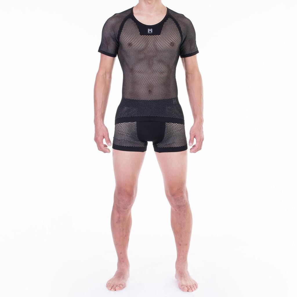 Millet Drynamic Mesh Футболка с коротким рукавом Термобелье для походов Оливковый Размер 2XL Мужской (MIV01566), (Новый логотип),