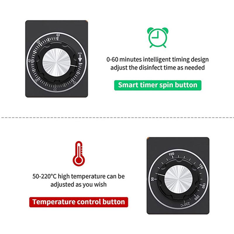Шкаф для высокотемпературной ультрафиолетовой дезинфекции, сухожаровой стерилизатор для наращивания ногтей, пинцеты, ножницы, контейнер для дезинфекции полотенец