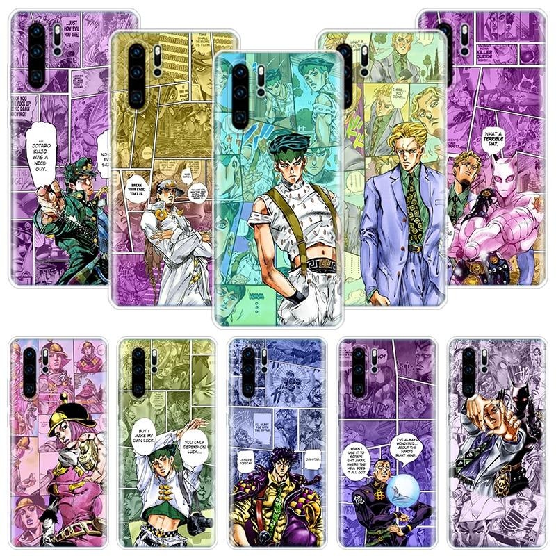 Чехол для телефона с аниме «JoJo Bizarre Adventur» для Huawei Honor 10 9 20 9X 8A 8X 8S Lite Pro Y5 Y6 Y7 Y9S P Smart Z 2019 2021 10i 20i