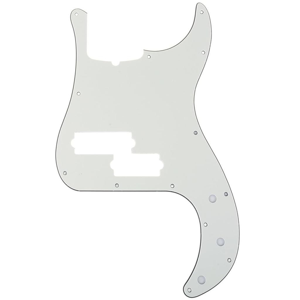 Musiclily Pro 13 Hole Precision Bass PB Pickguard for 5 String Fender American Precision Parchment 3P Bass,