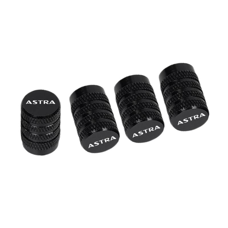 BBEY1 4pcs Car CNC Aluminum Tire Valve Air Port Stem Cover Caps For Opel Astra Accessories