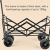 Portable Household Camping Oxford Cloth Cart Foldable 150L Large Capacity Shopping Cart