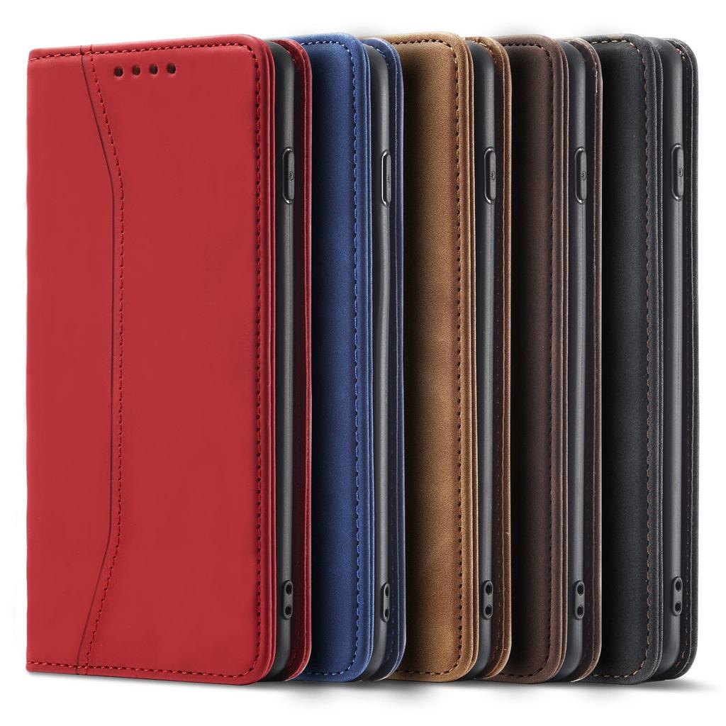 Кожаный чехол-книжка Samsung S10/S9PLUS с отделением для карт - Защитный чехол A51/A31/A50