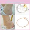 Women Ankle Zirconia Simple Fashion Jewelry Versatile Accessory Girl Gifts Chain
