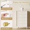10Pcs Knob Set Kitchen Handles Door Pulls Gold Wardrobe Cupboard Furniture Drawer Cabinet Knobs Hardware Stylish Furniture Knob