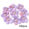 Purple Artificial Flowers Heads Silk Fake Flowers for Home Decor Party Wedding Decoration Garlamd DIY Craft Gifts Accessories